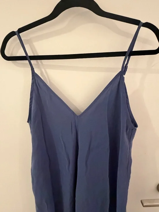 Zara V-Neck Maxi Dress in Slate Blue - Picture 2 of 6